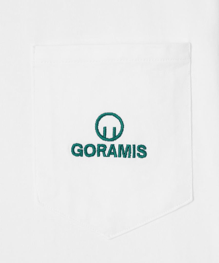 GORAMIS Pocket Logo Embroidered Short Sleeve T-Shirt [White]