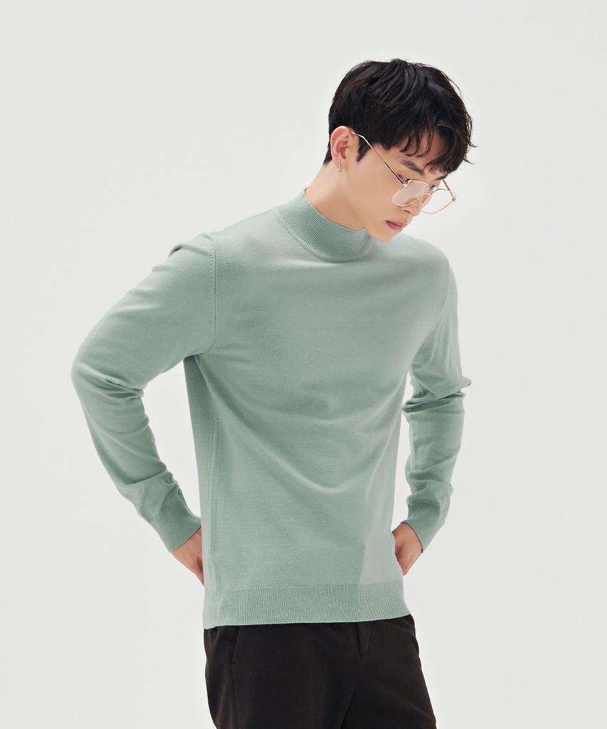 CHASECULT Men'S Basic Mock Neck Sweater-Bfzk5201D0S