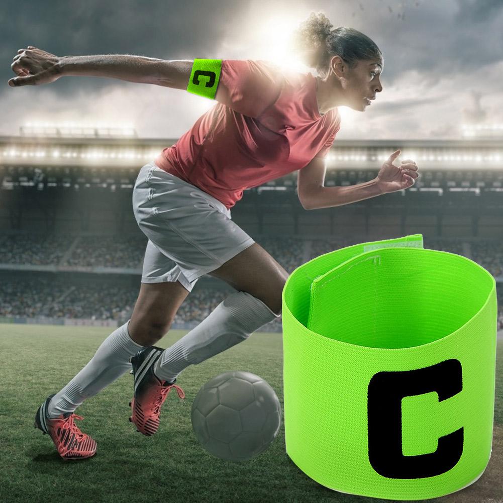 Football Captain Armband Professional Leader Match Football Armband Nylon Adjustable Bright Color Soccer Training Accessories