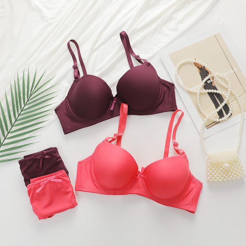 

Новое сексуальное нижнее белье разборка плечевой ремень стальное кольцо собирает тонкую форму чашка молодые женщины 90B