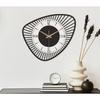Large World Map Wall Clock, Metal Minimalist Modern Clock, Round Silent Non-Ticking Battery Operated Wall Clocks for Living Room/Home/