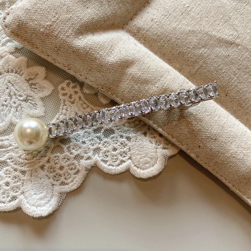 

Супер Блестящая Заколка-шпилька для волос с жемчугом и кристаллами, излучающая элегантность и моду, боковой зажим, аксессуар для волос для женщин