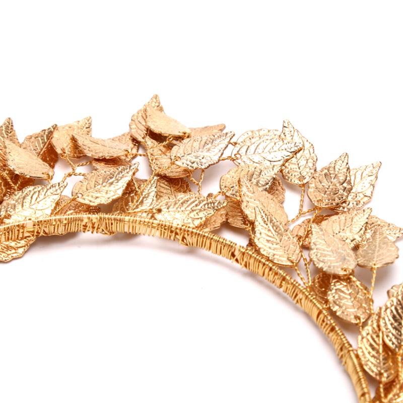 Leaf Hair Silver Gold Metal Tiaras Crowns Hairbands Wedding Hair Jewelry