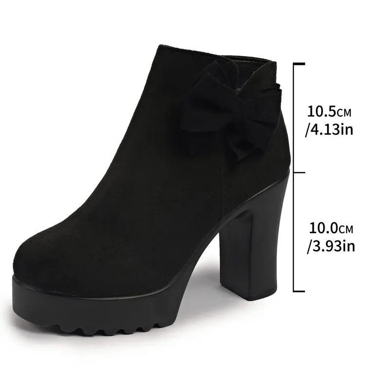 New Winter Women Ankle Boots PU Leather Female Thick Plush Warm Snow Boots Mother Waterproof Non-slip Booties Luxury