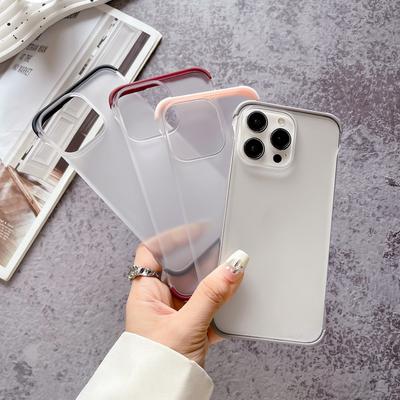 Für iPhone 16 Plus 15 14 Pro Max 13 12 Telefonhülle Farbe Matt Stoßfest Rahmenlos Klar Plain Soft Cover