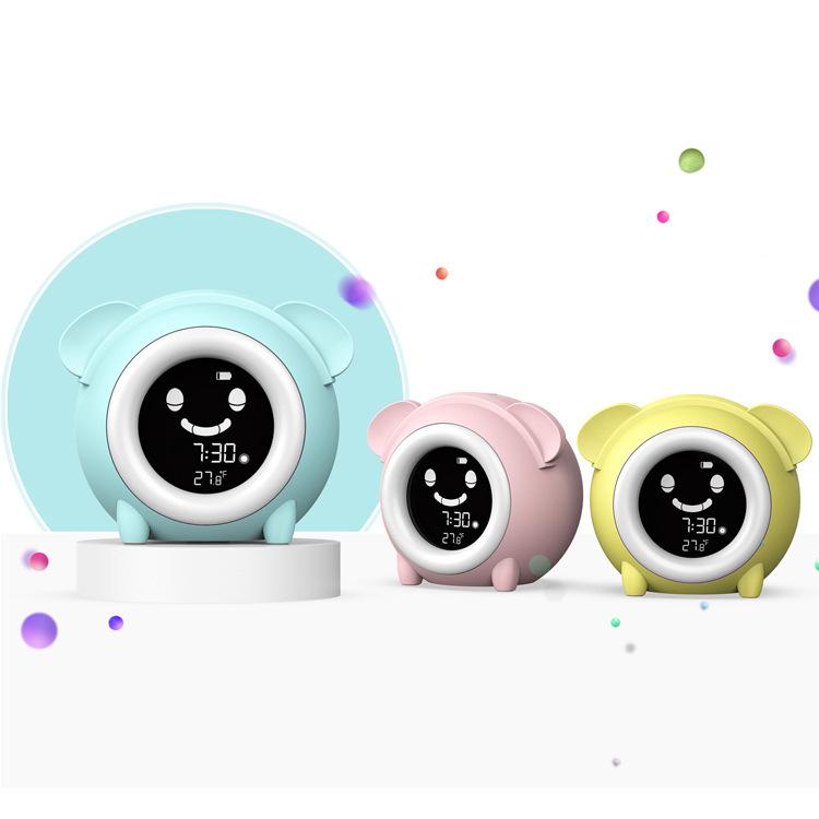 Creative Cartoon Dog Sleeping Student Bedroom Bedside Electronic Clock with LED Light Wake Up Alarm Clock