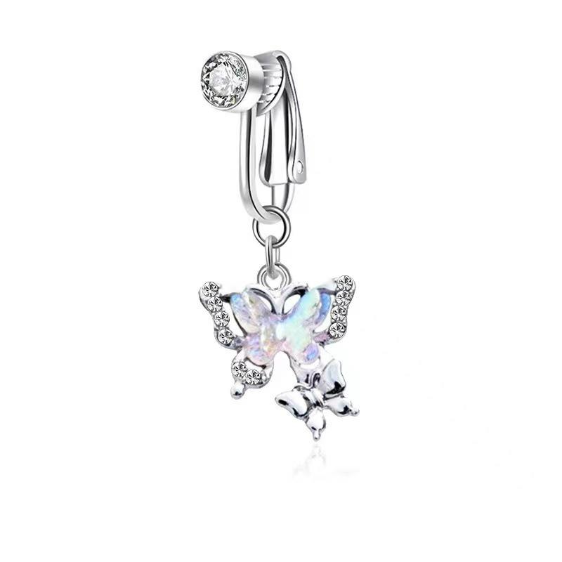 No Piercing Belly Button Clamp Easy To Wear Navel Rings Comfortable Women Body Adornment For Parties And Daily Wear