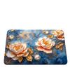 Visual Three-dimensional Wealthy Flower Household Diatom Mud Decorative Floor Mat Bathroom Kitchen Entrance Door Absorbing Water Rubbing Floor Mat