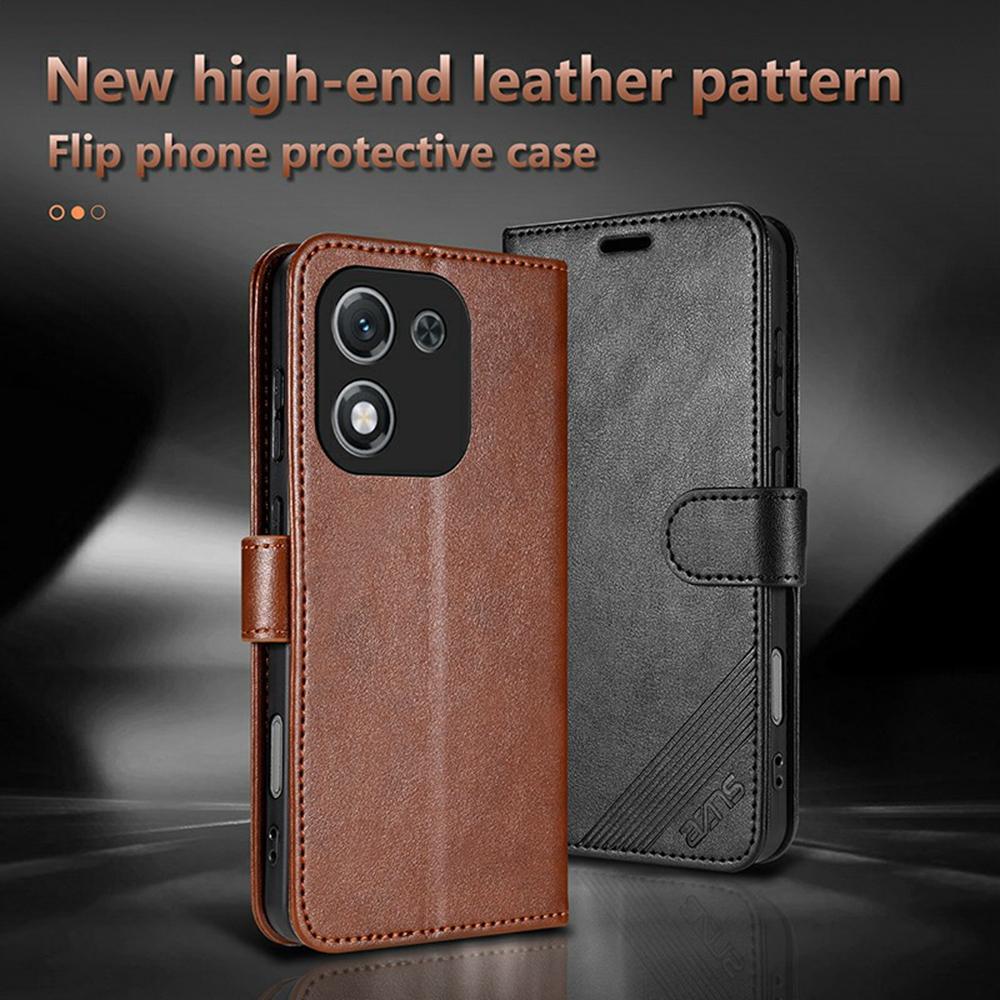 AZNS For Honor X70i Case Anti-Scratch PU Leather Stand Wallet Phone Cover