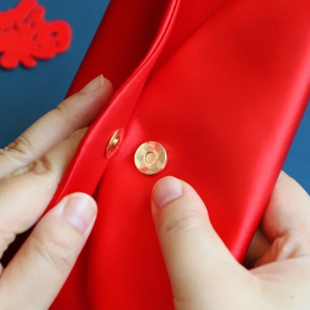 Chinese Style Brocade Red Envelope Traditional HongBao Wedding Money Envelope Blessing Bronzing New Year Money Bag