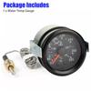 2" 52Mm Mechanical 40-130Celsius/110-265℉ Water Temp Gauge 12V Water Temperature Gauge Car Meter With Sensor Npt 1/2