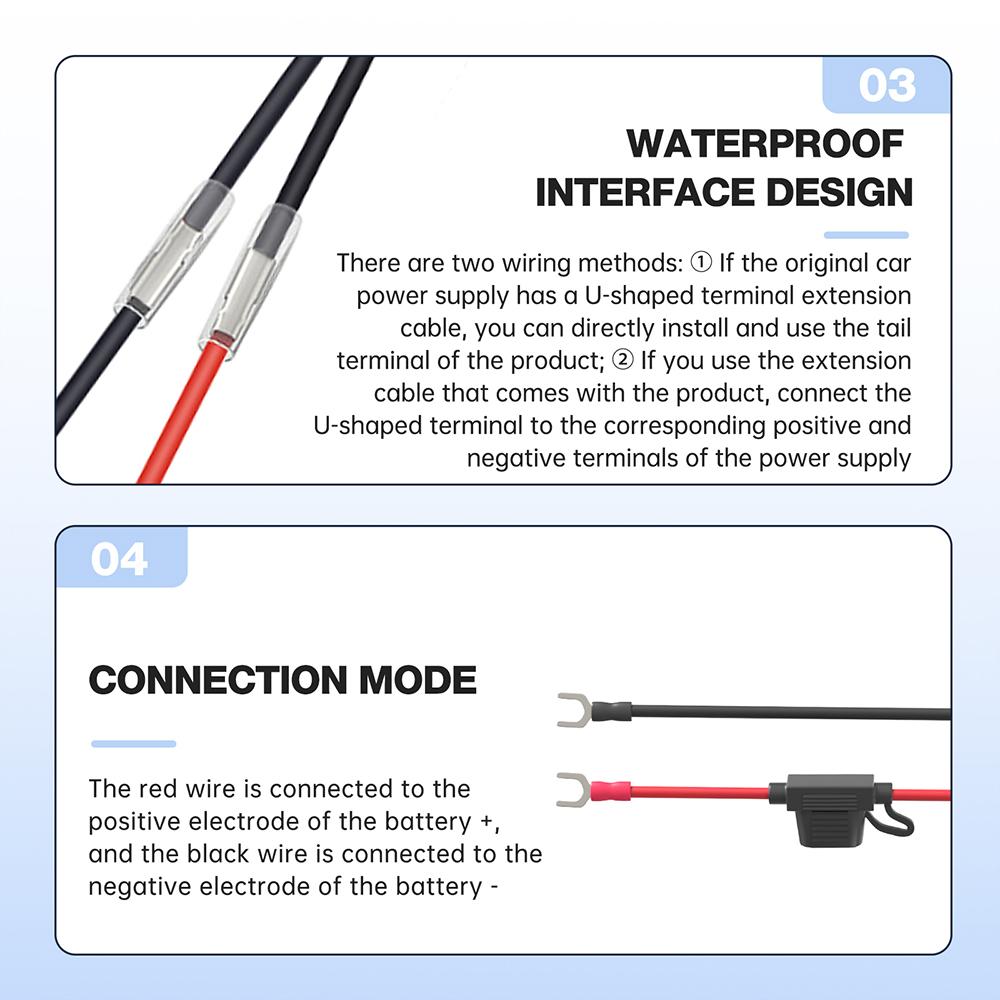 Portable Smart Multifunctional PD QC3.0 30W Powerful Connector Intelligent USB Type C Port Socket Motorcycle Battery Charger