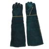 60Cm Length Pet Bite Tough Glove Extended Cuff Thick Cowhide Anti Scratch Glove Tear Proof Sturdy Texture