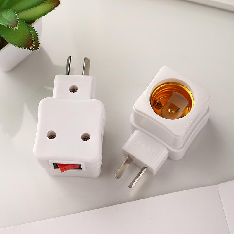 

Белый E27 трубчатый настенный патрон с выключателем