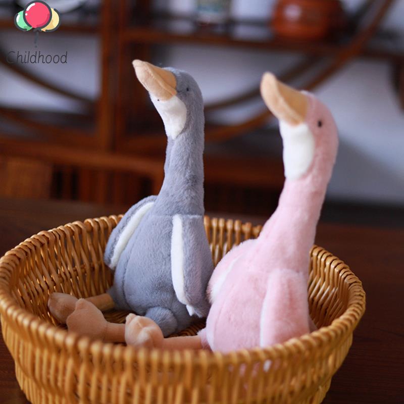 1Pc 35cm Long Neck Goose Stuffed Plush Doll Cute Soft Stuffed Dolls Plushie Animals Toys For Kids Baby Children Birthday Gifts