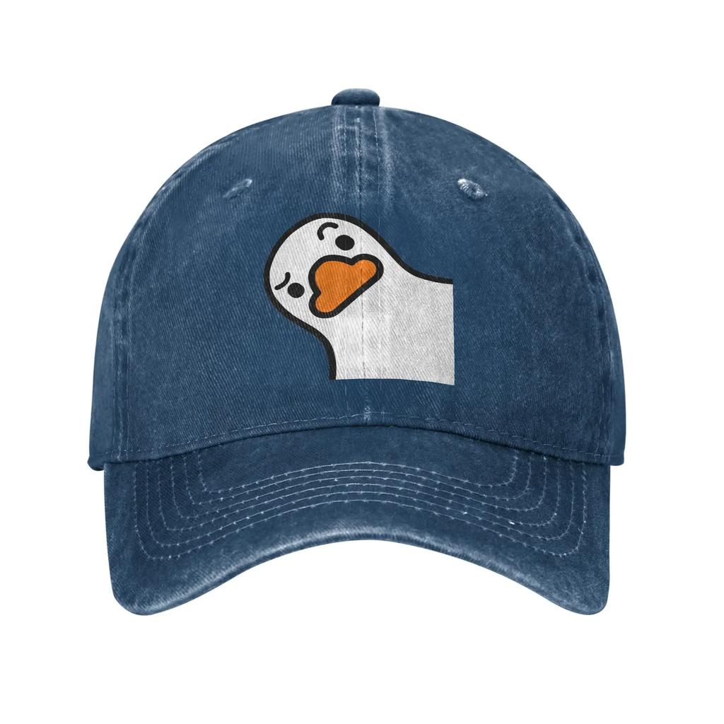 Summer White Goose Hey Bro Baseball Cap Sun  Hot Sale Print Washed Trucker Hat Men Adult Casual Running Hippie Baseball Caps