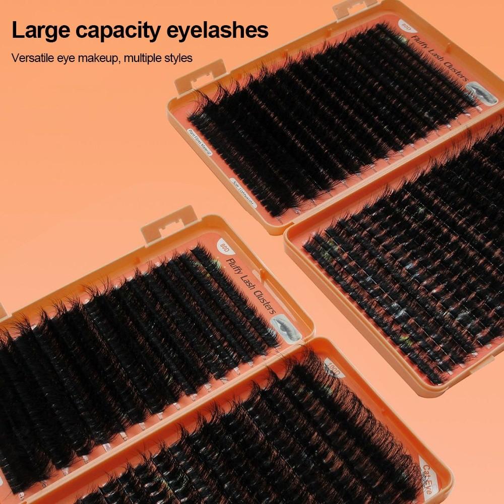 10-24mm Gemischte Länge Wimpernbüschel D-Schwung Augen Make-up Werkzeuge Falsche Wimpern Make-up Verbesserung