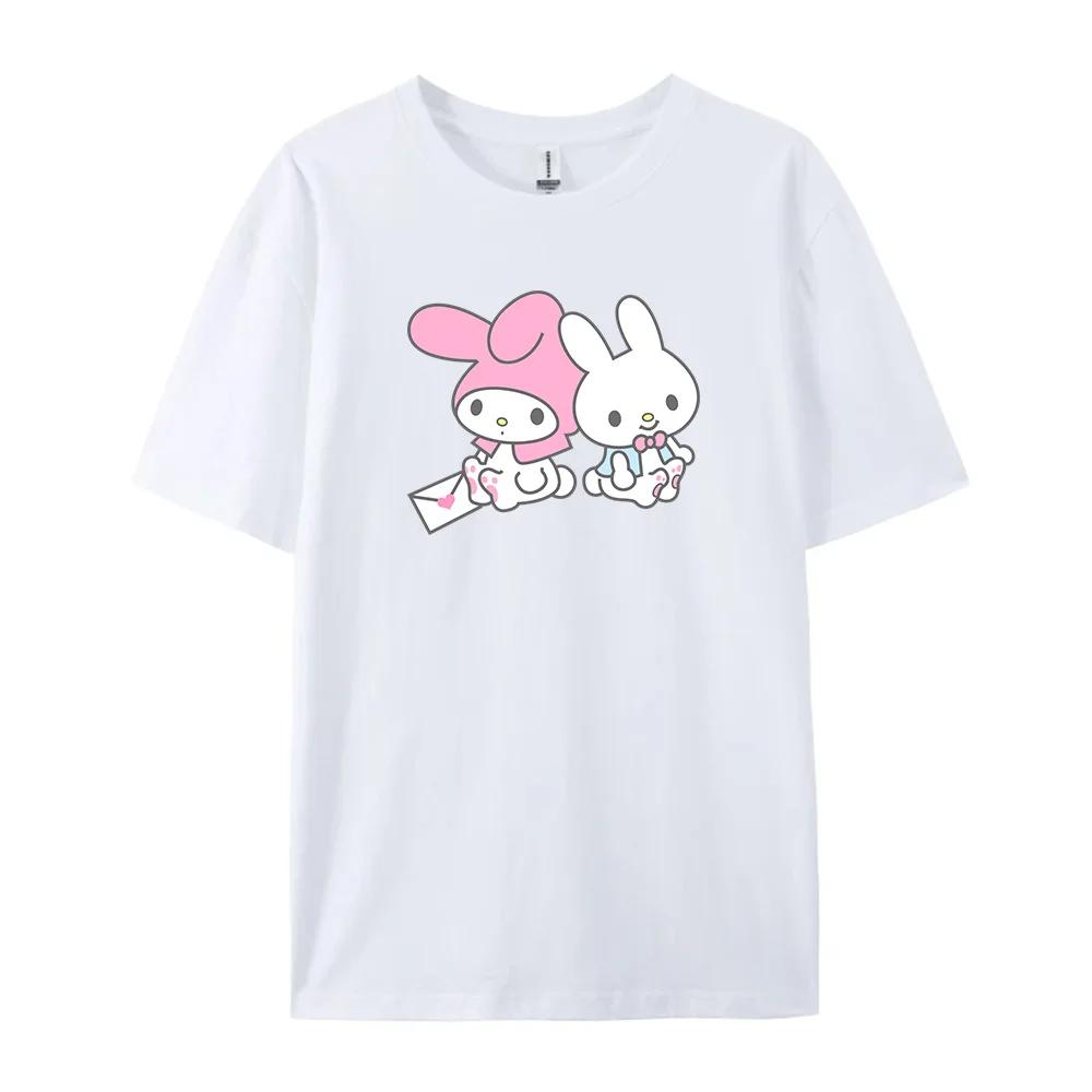 Cotton Breathable Childrens Tshirt Summer New Cute Melody Printed Parent Child Wear Unisexs and Womens Short Sleeves 2026