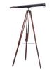 Nautical Brass Spyglass Telescope with Wooden Tripod - 39 Inch