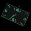 Adhesive Luminous Clock Mini Quartz Clock Stylish Simple Design for Car Dashboard Office Home Room Decoration