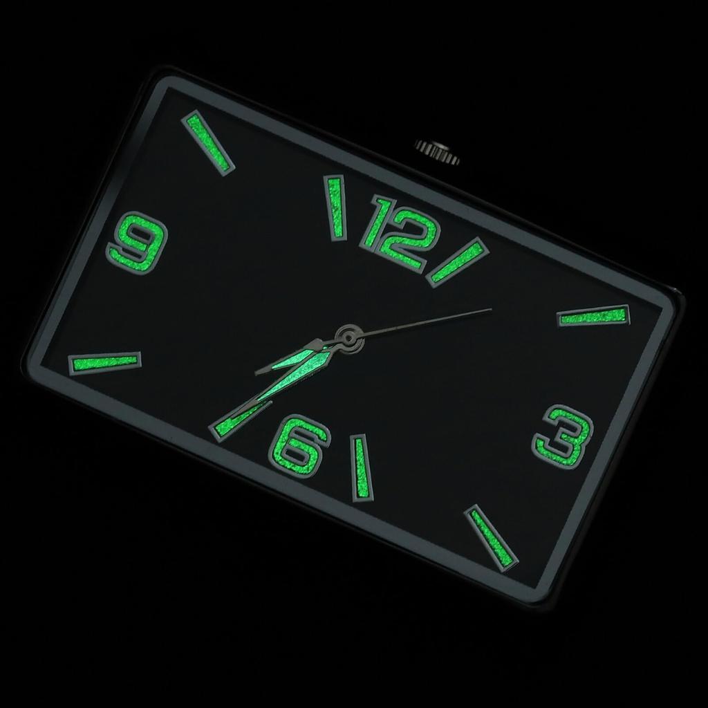 Adhesive Luminous Clock Mini Quartz Clock Stylish Simple Design for Car Dashboard Office Home Room Decoration