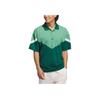 Adidas Ultimate 365 Sport Polo Shirt Loose Color Block Casual Short Sleeve Polo Men Tops Green University-Green IW1426