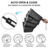 G4Free Windproof Inverted Umbrella with Reflective Large Compact Reverse Golf Umbrella for Double Canopy Travel Umbrella with Auto 62-inch Stripes,