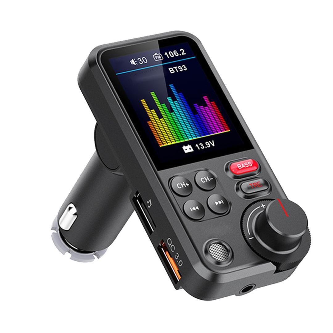 

PDTO Беспроводной автомобильный FM-передатчик Aux USB зарядное устройство Hands-Free Call Display MP3-плеер