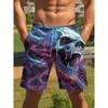 Men's Shorts Swimming Trunks Quick-drying  3D Print Horror Skull Graphic Beach Shorts Outdoor Harajuku Y2k Unisex Pop Swimwear