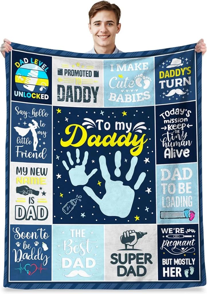 Perfekte Geschenke für Papa Decken für Vatertag Muttertag Jahrestag Geburtstag für Mama Sohn Tochter Opa Oma Tante Überwurf