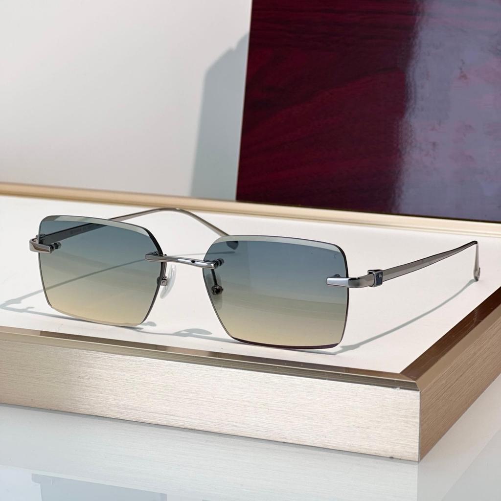 Unisex Luxury Frameless Square Sunglasses - Versatile Metal Fashion for Parties and Photos