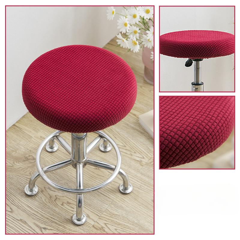Round Stool Chair Cover Household 360° Protection Dust Cover Swivel Chair Stool Seat Cover Protective Cover