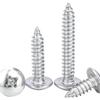 304 Stainless Steel Large Flat Head Cross Slot Self-Tapping Screws - Custom Umbrella/Mushroom Head Zigong Screws
