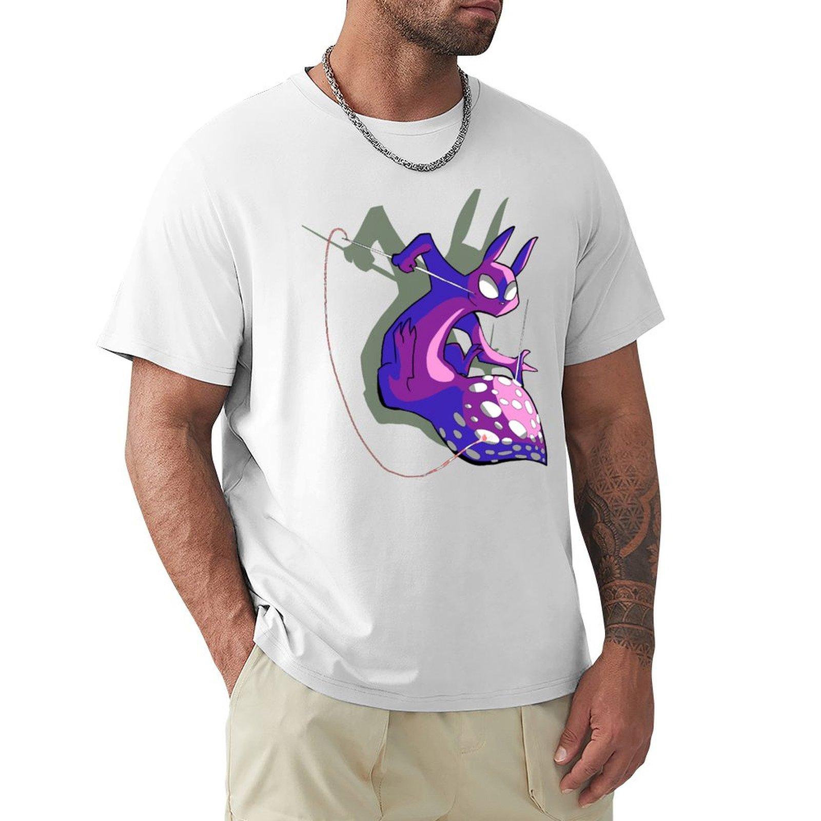 Rain World Downpour Slugcat Spearmaster TShirt sweat graphic t shirts custom t shirt mens cotton t shirts S