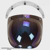 Japanese Three-Button Bubble Lens Motorcycle Helmet