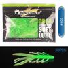 8cm Soft Shrimp Lure Bass Pike - Realistic Artificial Bait 30pcs Pack 2.6g 5 Colors