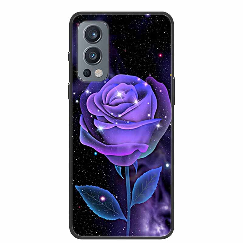 Black Silicone Case For OnePlus Nord 2 5G Phone Case Cover Soft Funda For One Plus OnePlus Nord 2 Back Cover Case 1+Nord 2 Nord2