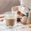 Christmas milk coffee star  cup double-layer insulated high boron glass Christmas cup