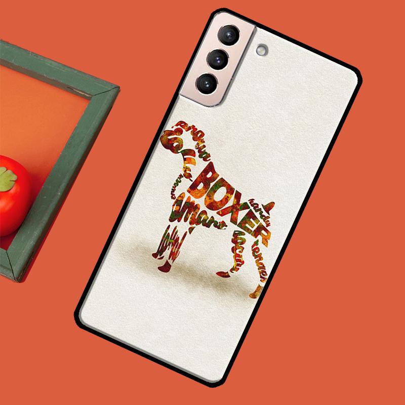 Boxer Dog Puppy Case For Samsung Galaxy S23 S22 Plus S8 S9 S10 Note 10 Note 20 Ultra S20 FE S21 Ultra Coque