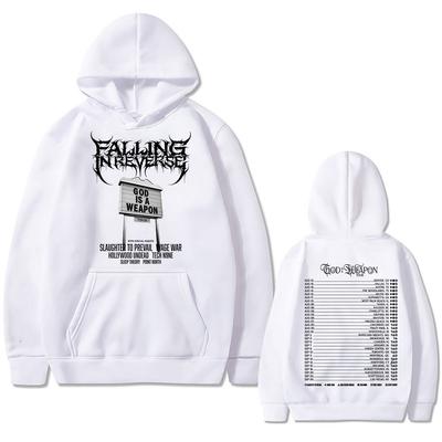 Famous Rock Band Falling In Reverse World Tour Hoodie Men Women Casual Oversized Sweatshirt Male Gothic Vintage Streetwear