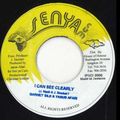 7inch Record YASUS AFARI GARNETT SILK  I Can See Clearly  Version None Senya Cum 199 Jamaica Reggae Ska  Dub