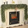 Christmas Garland Artificial Green Pine Decoration Artificial Garland for Wreath Fireplace Tree Mantel Porch Indoor Stairs Table