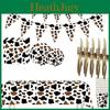 Decorative Cow Print Party Supplies Complete Set For Festive Occasions