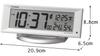 RHYTHM Desk Alarm x x (Citizen) Clock, Clock, Radio-Controlled, Digital, Light, Temperature, Humidity, Calendar, White, 8.8 20.9 6.5 cm, 8RZ202-003