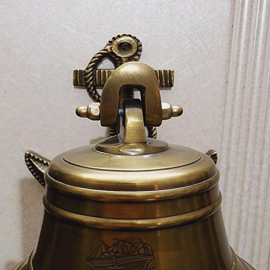 Rose London Türklingel 1912 Schwerer Klang 15,24 cm Schiffs Innen- Außen Glocke mit Wandhalterung