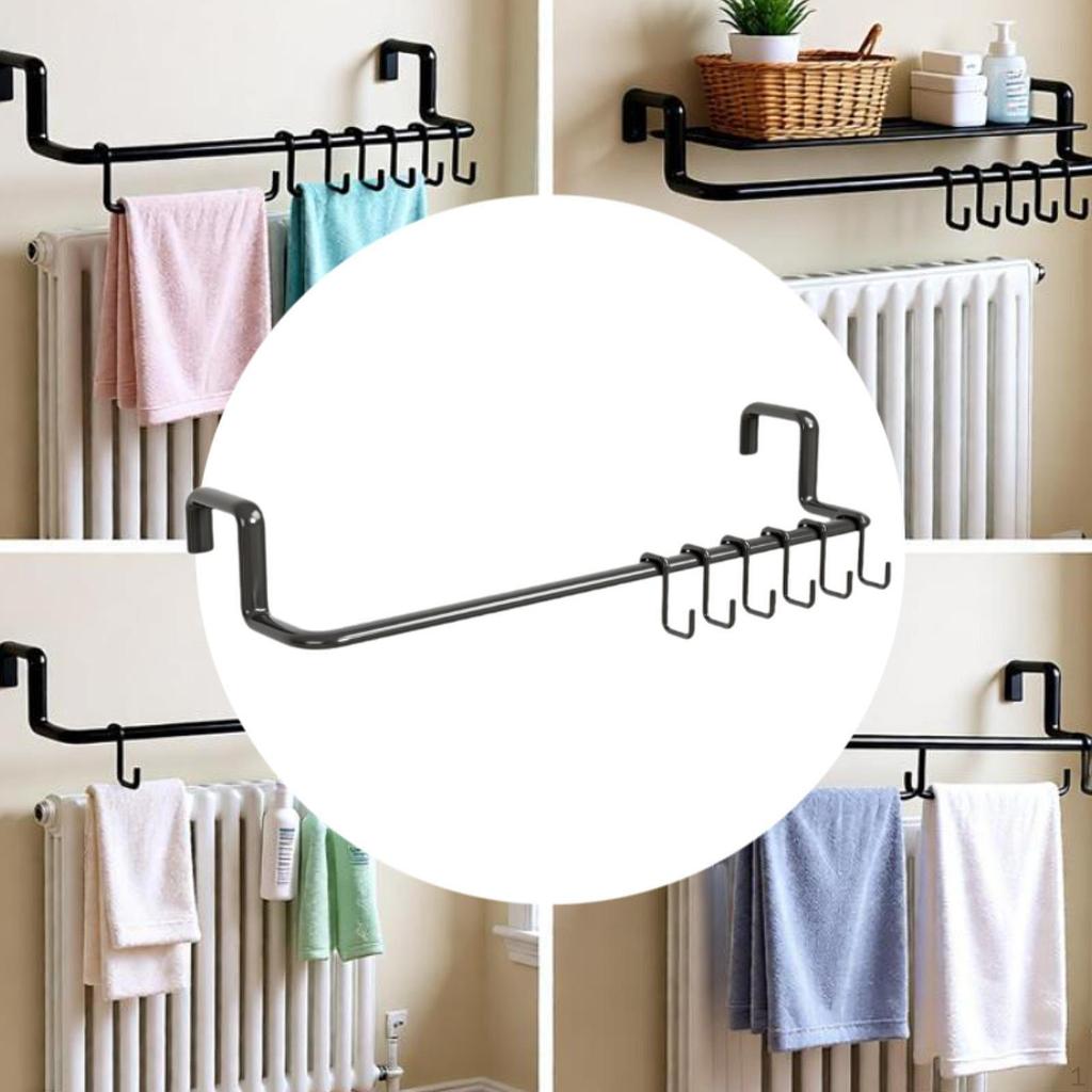 Radiator Rack Clothes Airer Easy Installation Practical Hanger Storage Shelf for Living