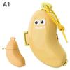 Banana Style Portable Toothbrush Travel Case 1 Set Dustproof Bristle Guard for Hiking Camping Business Travel