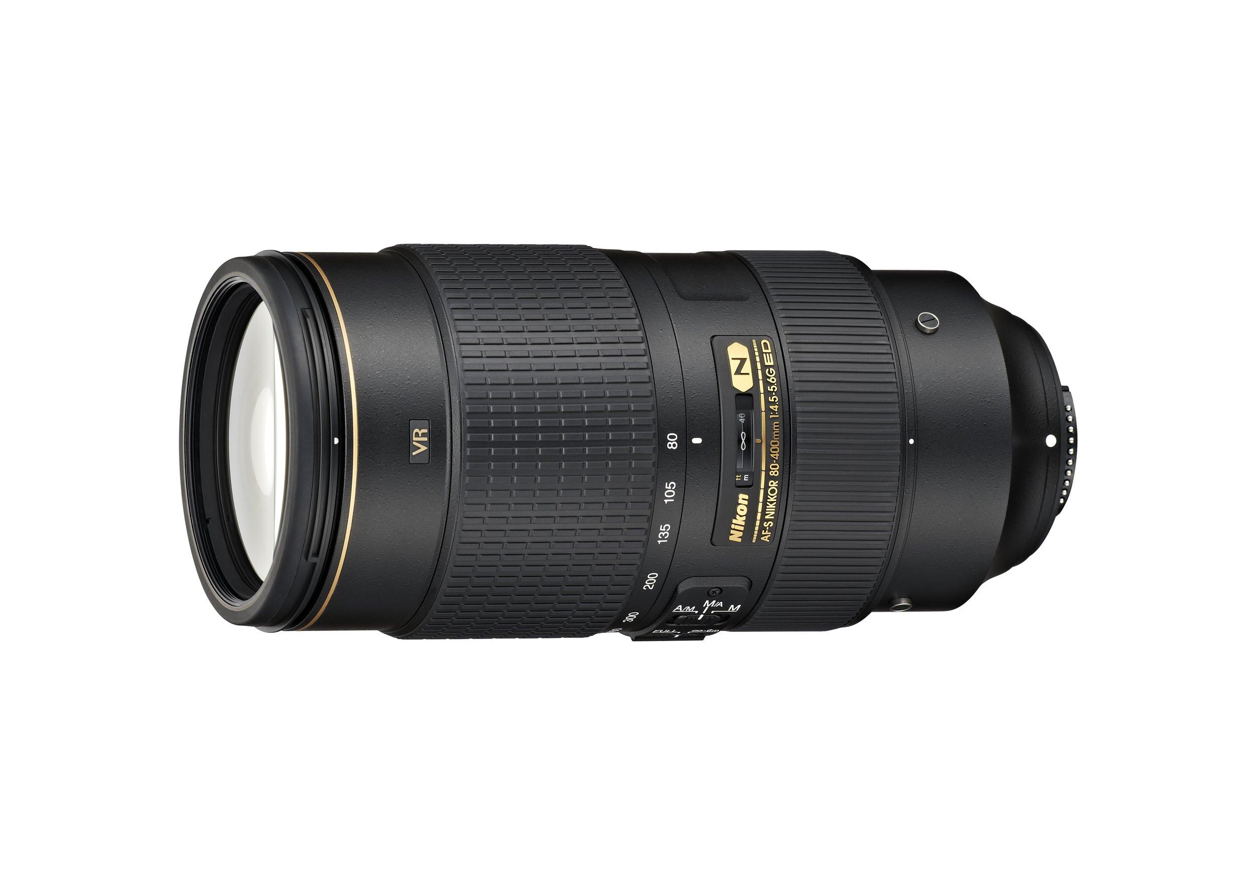 

Nikon Telephoto Zoom Lens NIKKOR ED VR Full Size Compatible AF-S 80-400mm f/4.5-5.6G чорний