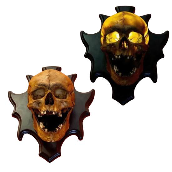 LED Halloween Skull Lamp Energy-Saving LED Bulb Technology Halloween Skeleton Night Light Bedroom Living Room Decor