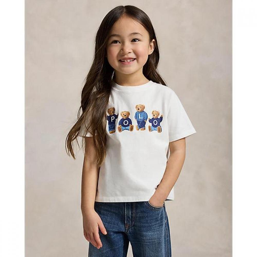 Polo Ralph Lauren Girls 2 6y Polo Bear Logo Cotton Tee  Cwpotshr8020533100 3